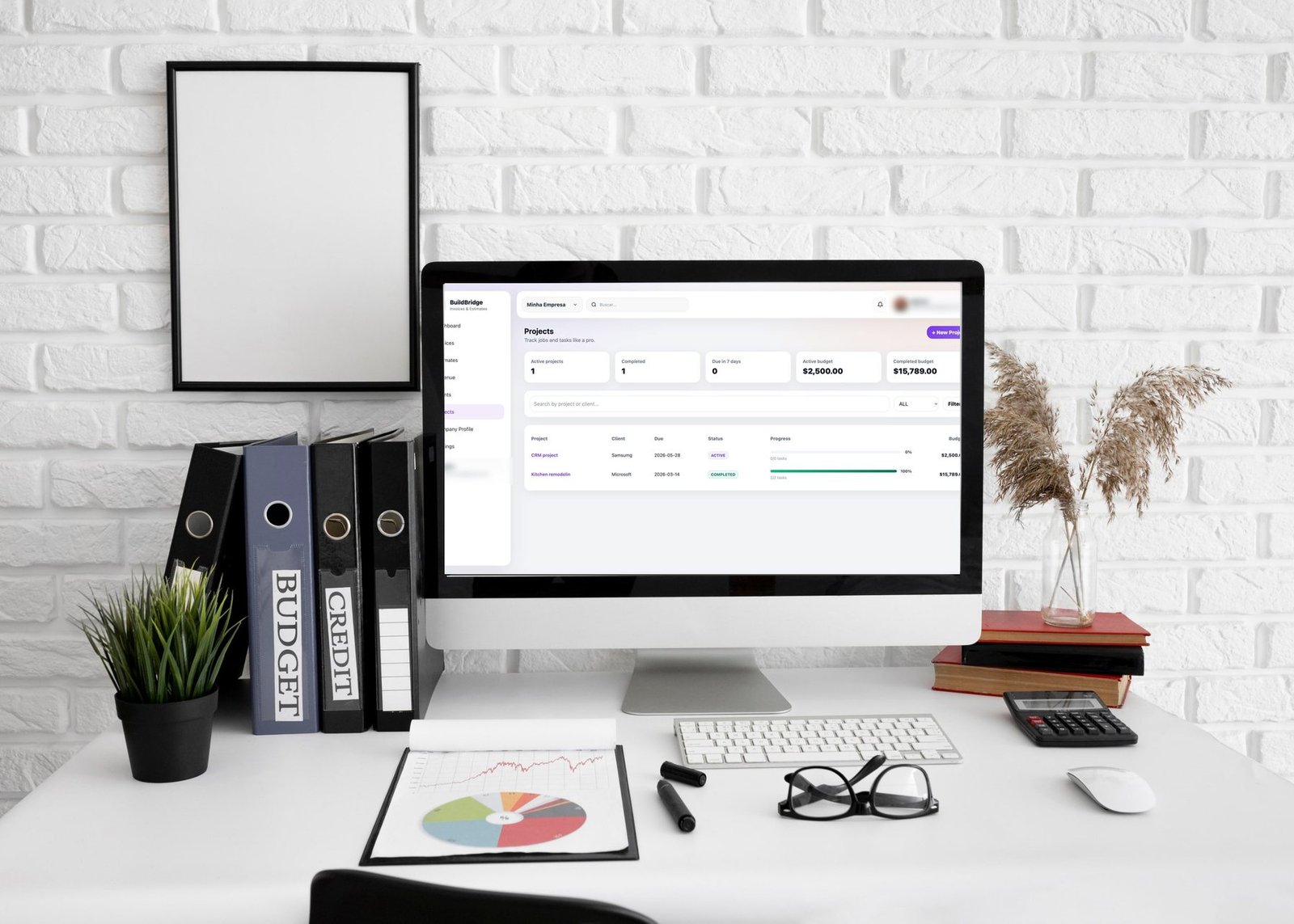 BuildBridge running on a desktop computer in an office