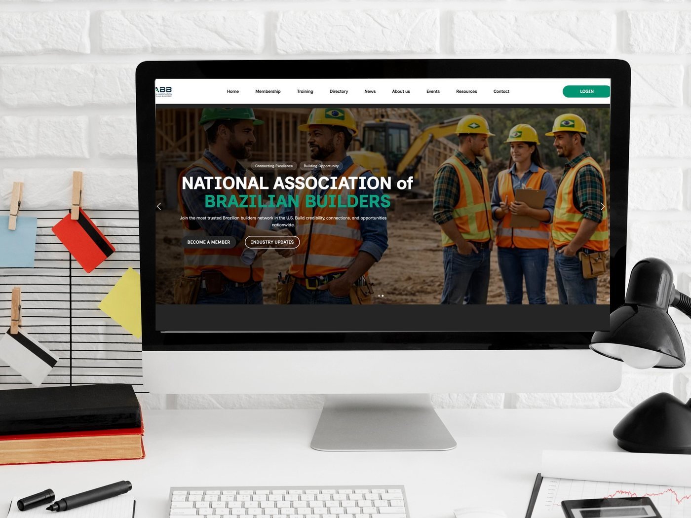 NABB shown on a desktop computer